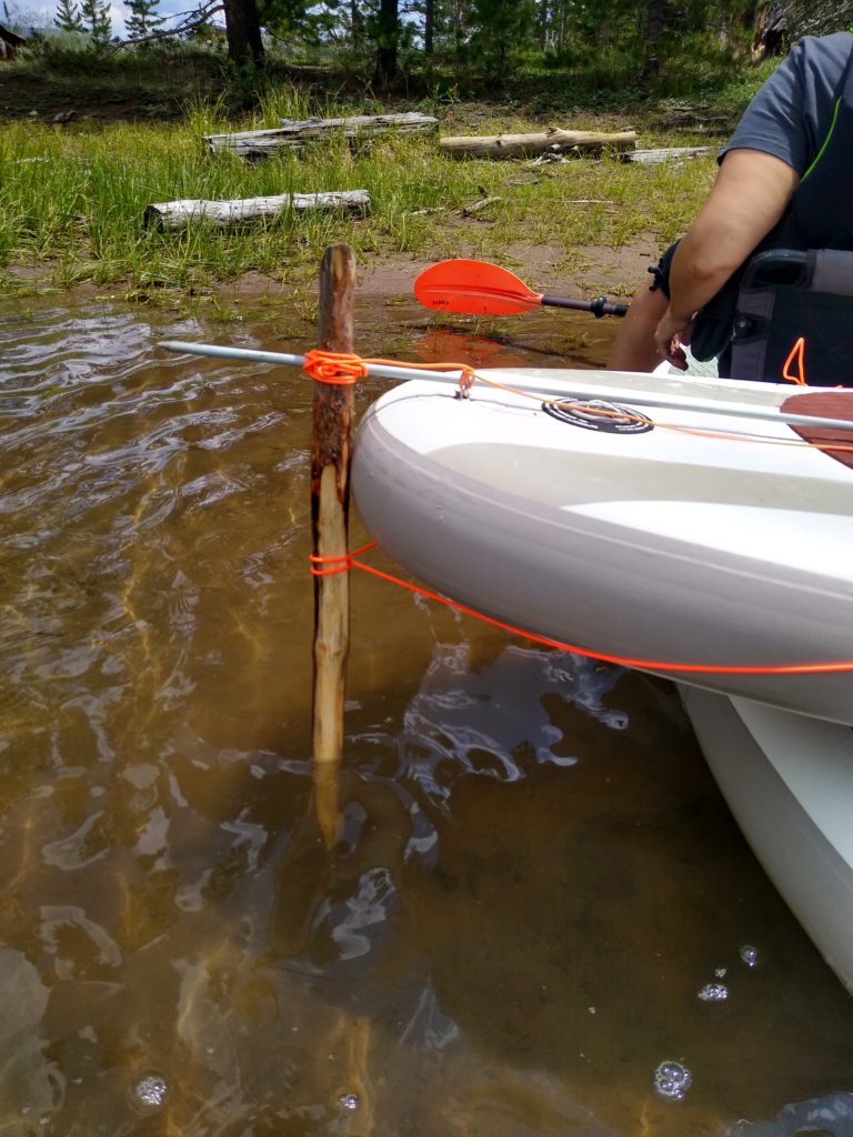 Dillion Lake, CO - lost my fin and crafted this monster. It worked about 60% as well as the real one, but way better than nothing.