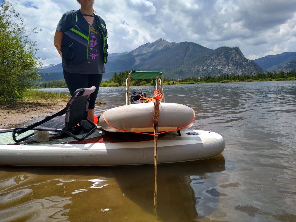 Dillion Lake, CO - lost my fin and crafted this monster. It worked about 60% as well as the real one, but way better than nothing.