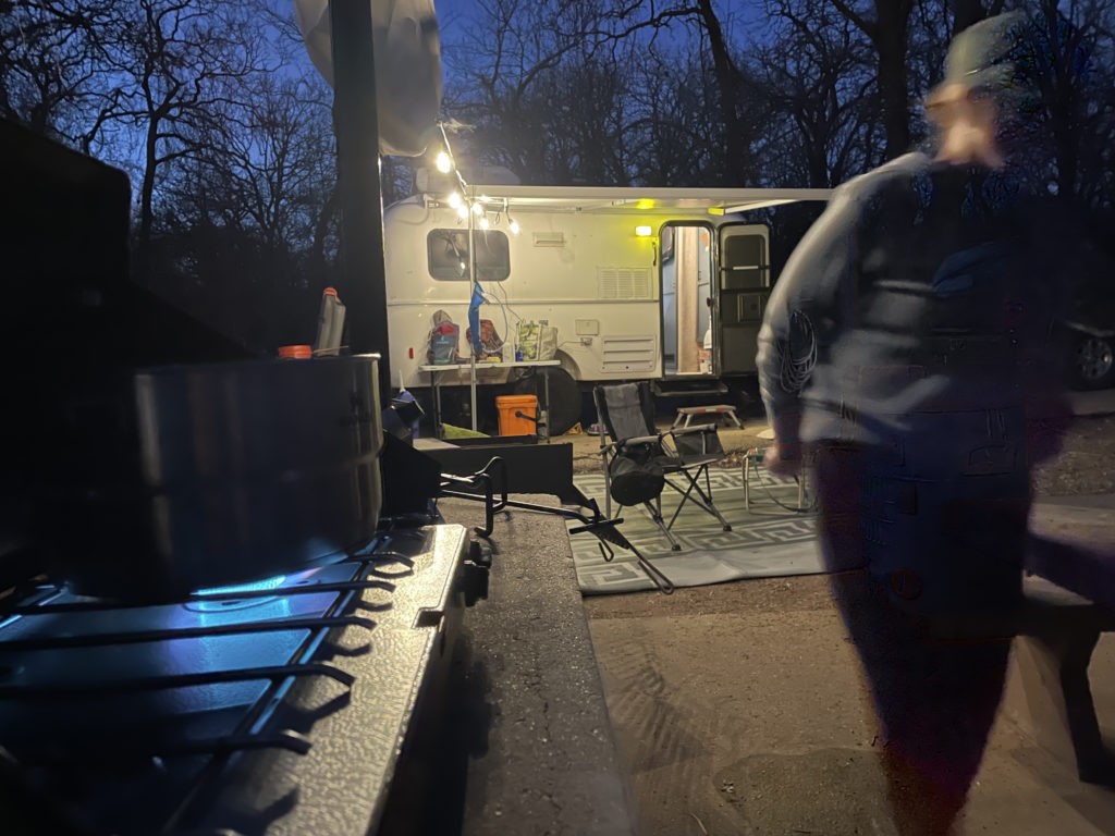 Night time dinner prep with the shadow cook.