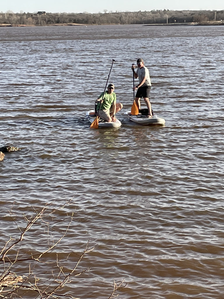 Testing the connection strength of tie down straps with my good friend Jared