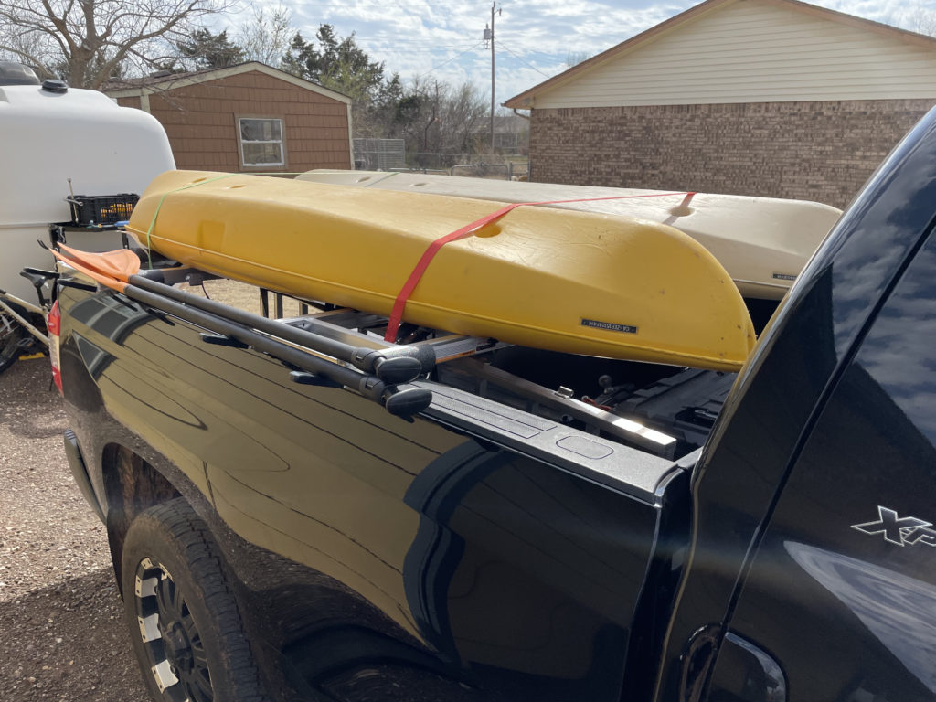 Kayak hauling testing.